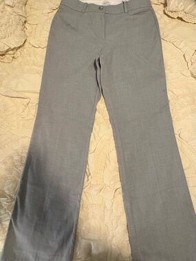LOFT Light Gray Wide Leg Women's Trousers